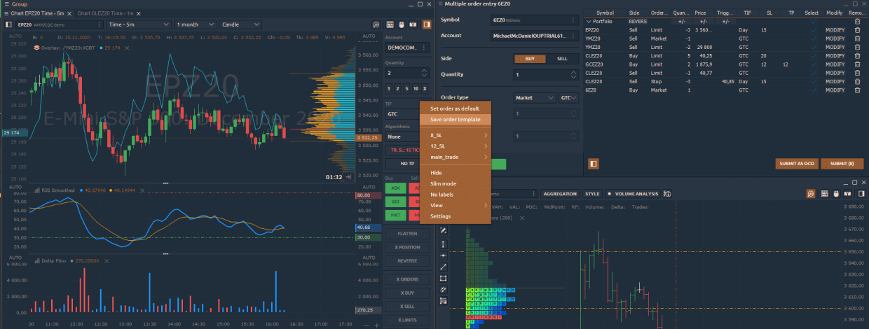 Order Templates, Multiple Order Entry panel, New Indicators and More! October release notes!